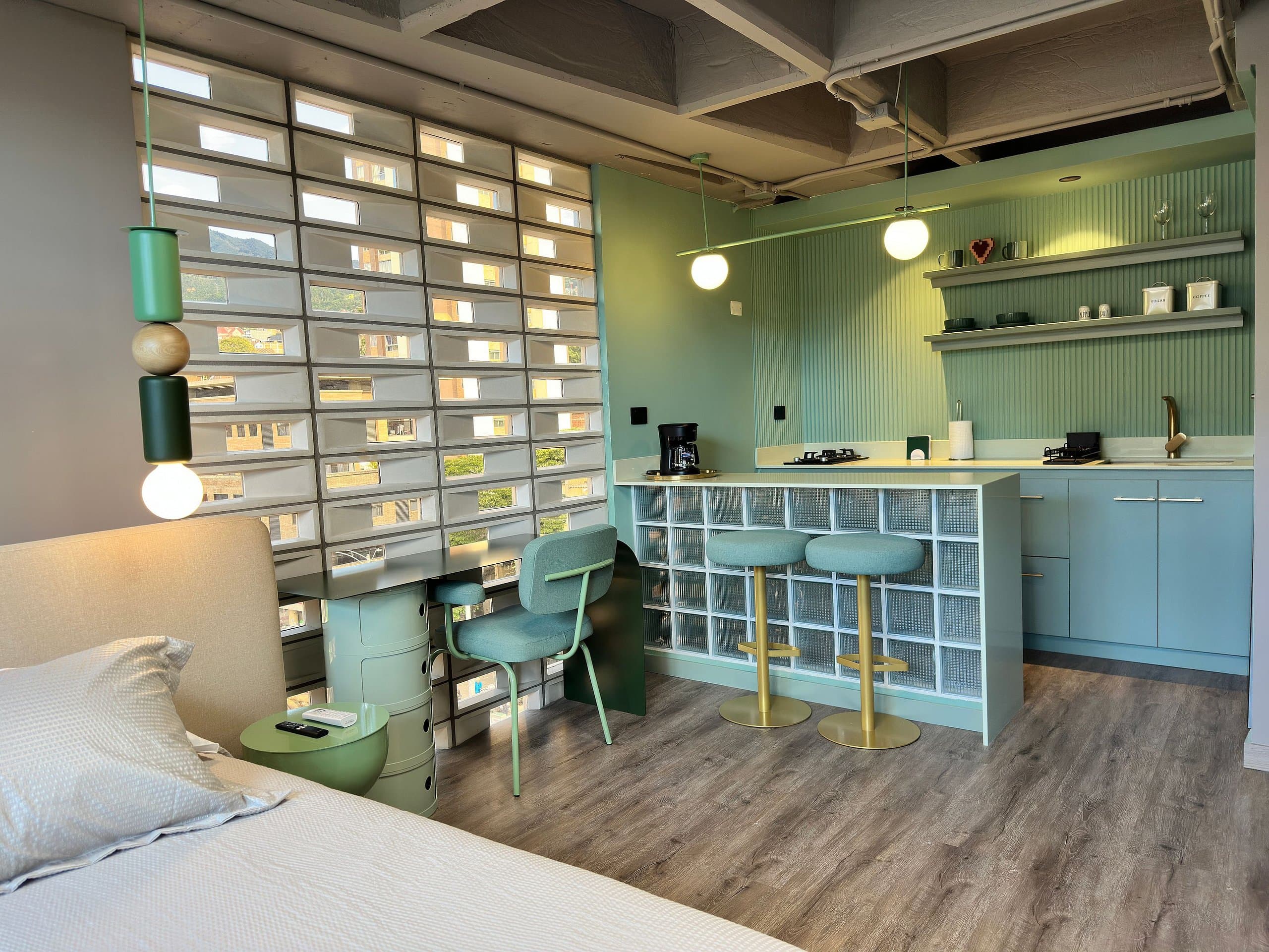 Suite 7D en Housinn Ayacucho tipo Estudio — Ayacucho, Medellín